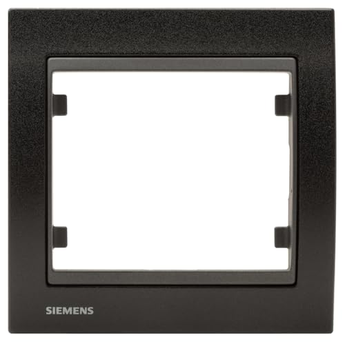Siemens Delta Iris plaque simple métal noir
