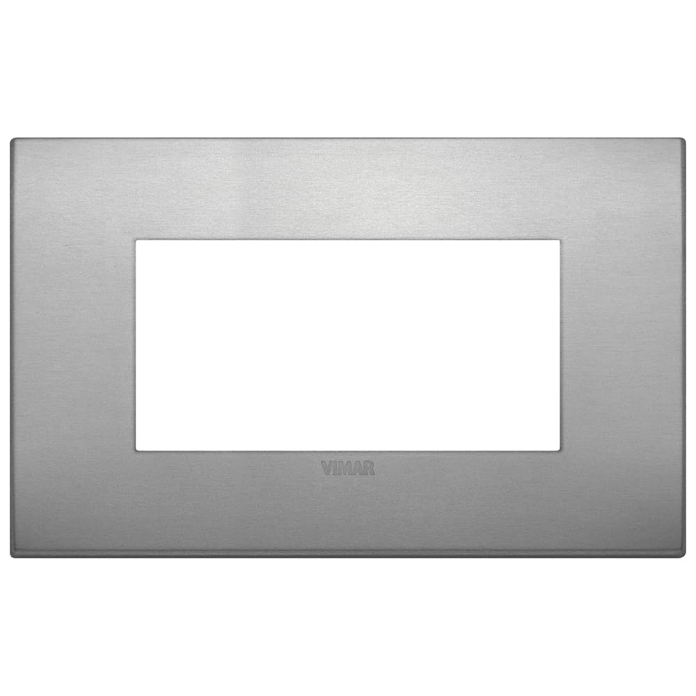Vimar Arké 19653.16 plaque 3 modules aluminium lave