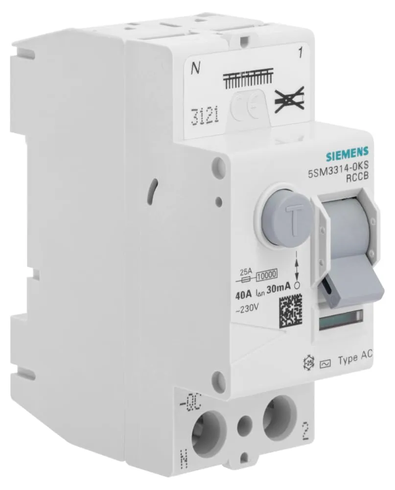 Siemens Sentron interrupteur différentiel 40A 30mA type AC auto