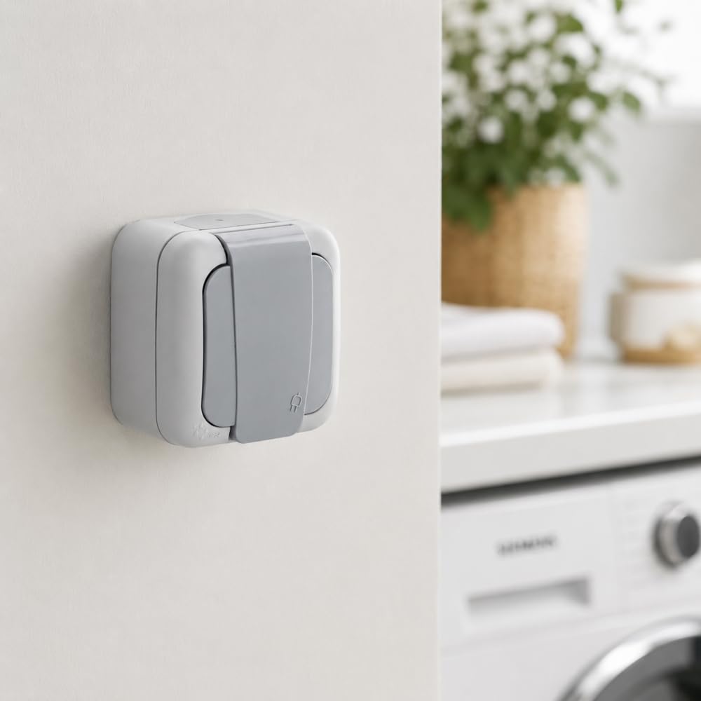 Siemens IP54 prise étanche 2P+T gris automatique
