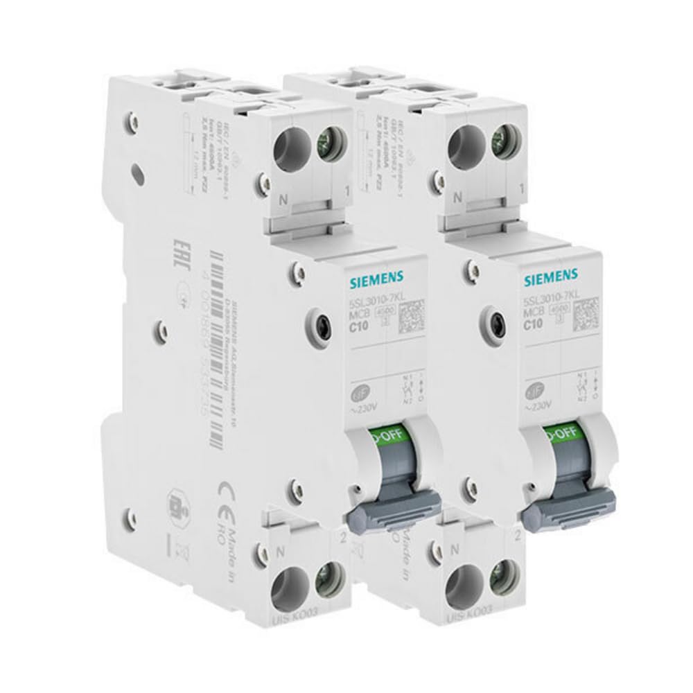 Siemens SENTRON disjoncteur 10A phase neutre lot 2 courbe C