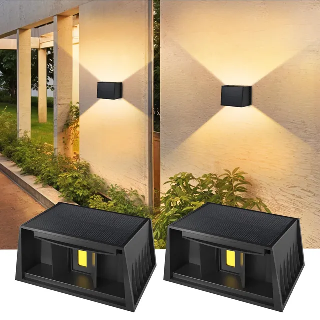 T-Sun Applique Solaire Murale 3000K Lot 2 Sans Détecteur