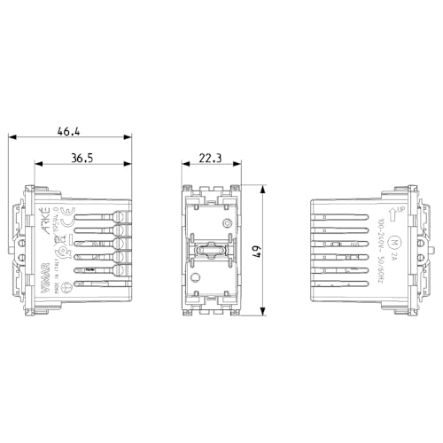 Vimar Arké commande store WiFi 19594.0 1 module relais