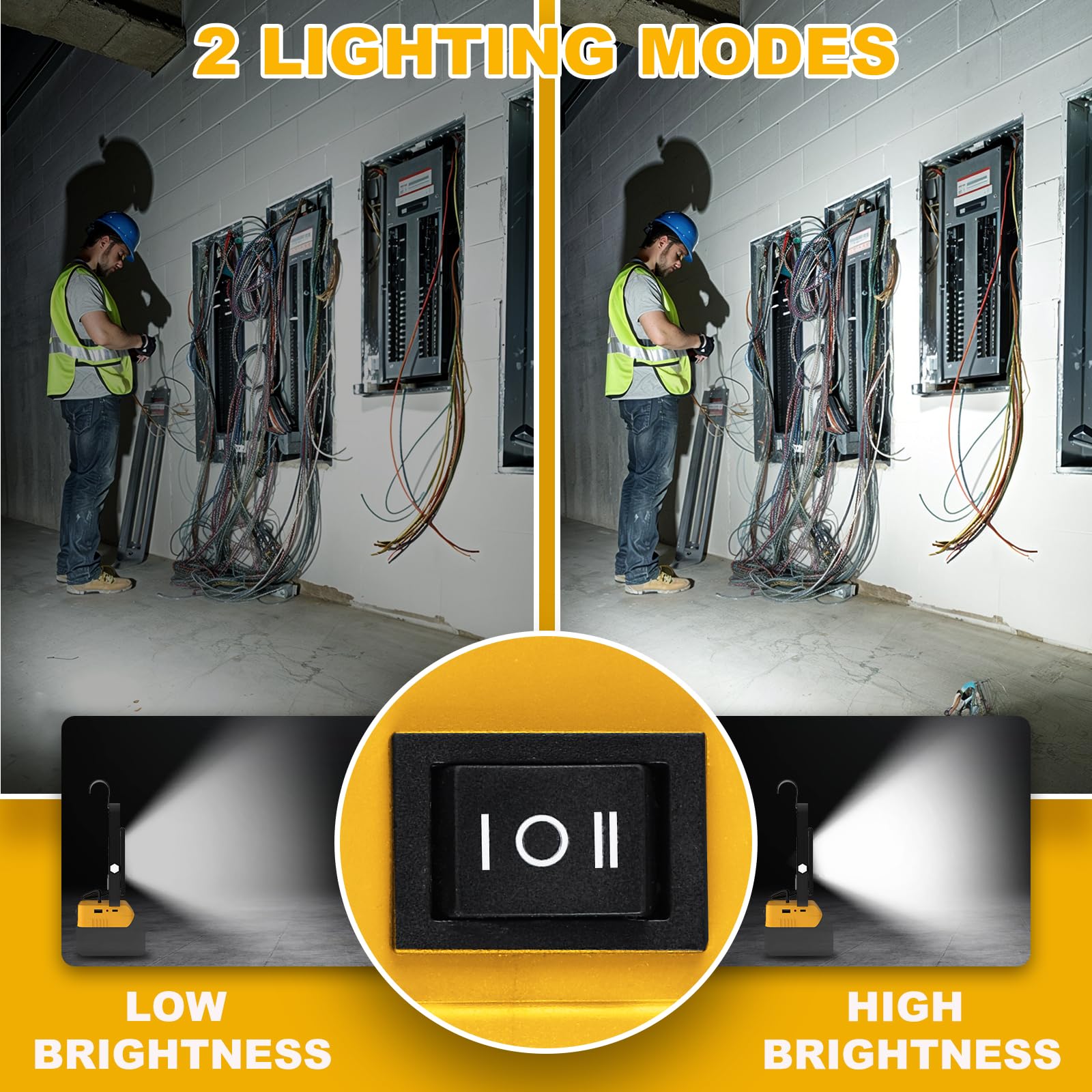 T-Sun Work Lights projecteur LED 60W 4500LM Dewalt
