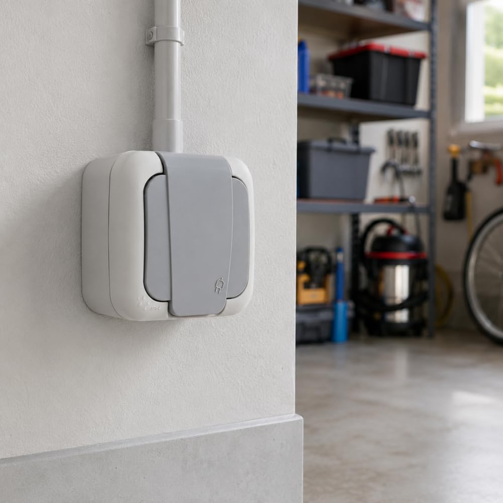 Siemens IP54 prise étanche 2P+T gris automatique