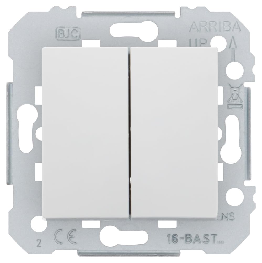 Siemens Delta Viva double va-et-vient blanc 2 touches