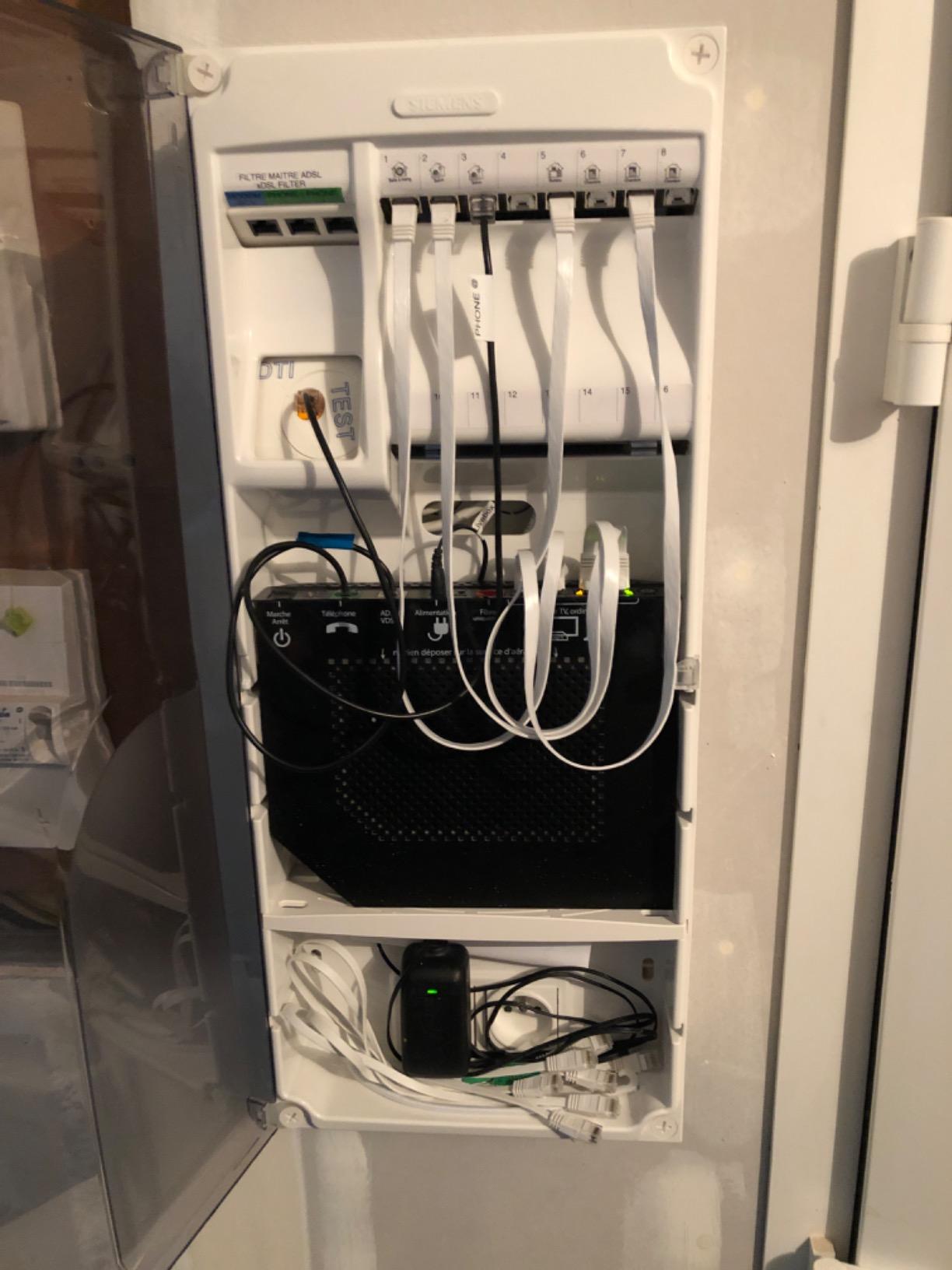 Siemens Grade 3 TV coffret communication 8 RJ45