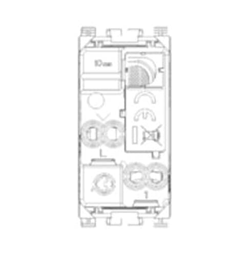 Vimar Arké 19000 interrupteur gris 1 module 10AX
