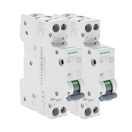 Siemens SENTRON Lot 2 Disjoncteurs 20A Phase+Neutre courbe C