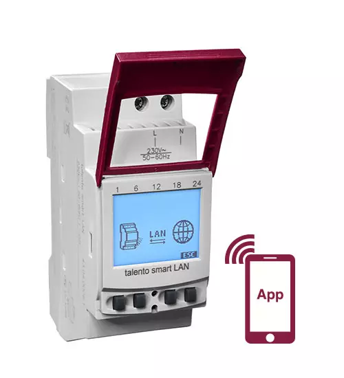 Grasslin Talento Smart LAN horloge connectée rail DIN