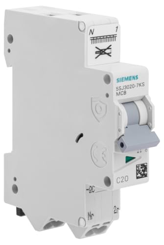 Siemens Sentron Disjoncteur Auto P+N 20A Courbe C