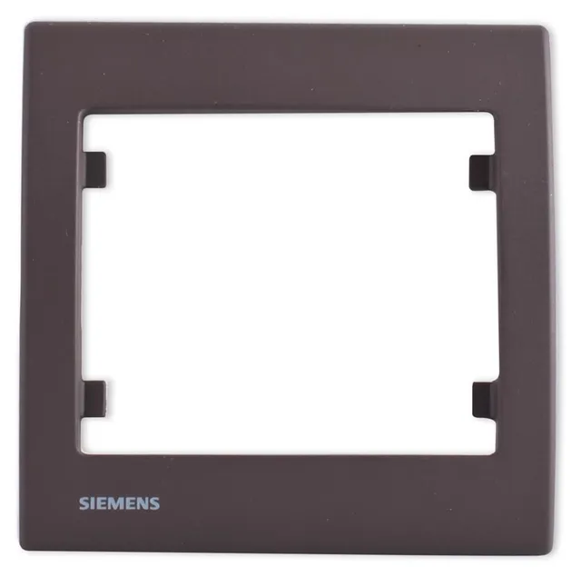 Siemens Delta Iris plaque simple soft marron 1 poste