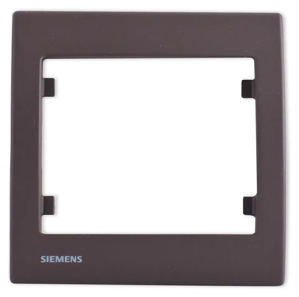 Siemens Delta Iris plaque simple soft marron 1 poste