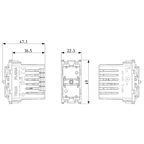 Vimar Plana 14594.0 commande store connectée Zigbee