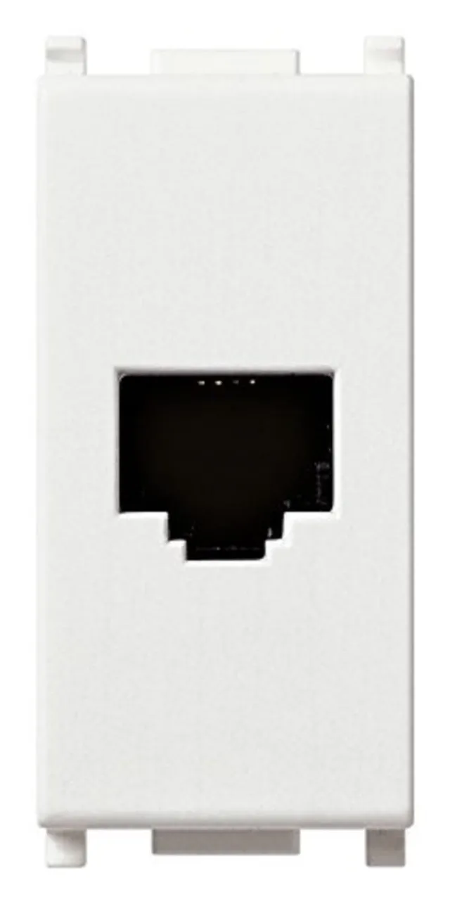 Vimar Plana 14320 prise téléphonique RJ11 6/4 blanc