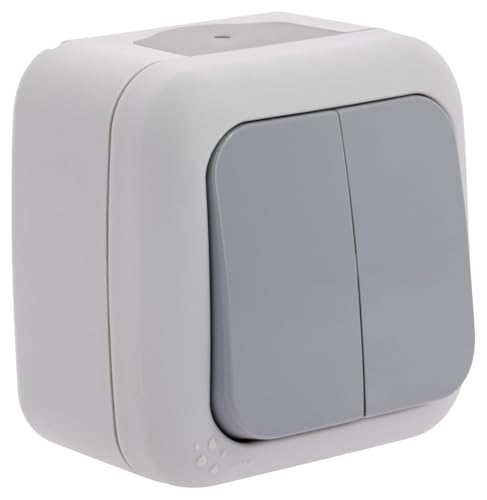 Siemens Étanche Interrupteur Double Va-et-Vient Gris IP54