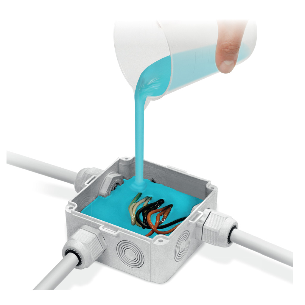 Raytech Fillers Techno GelGum gel isolant bicomposant 1 kV