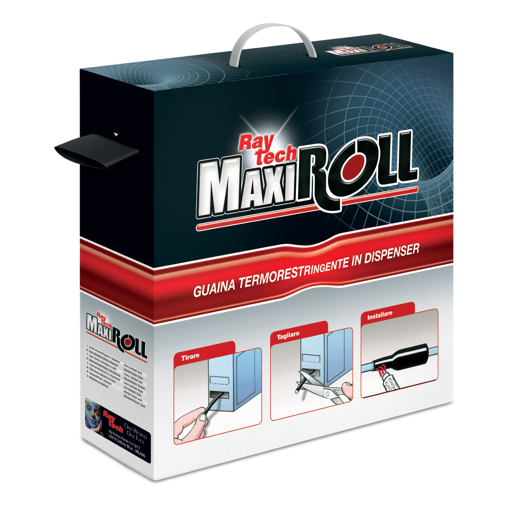 Raytech Heat-shrink gaine thermorétractable dévidoir maxi