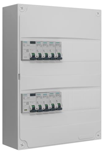 Siemens Tableau électrique 2 rangées pré-équipé 8 disjoncteurs IP30