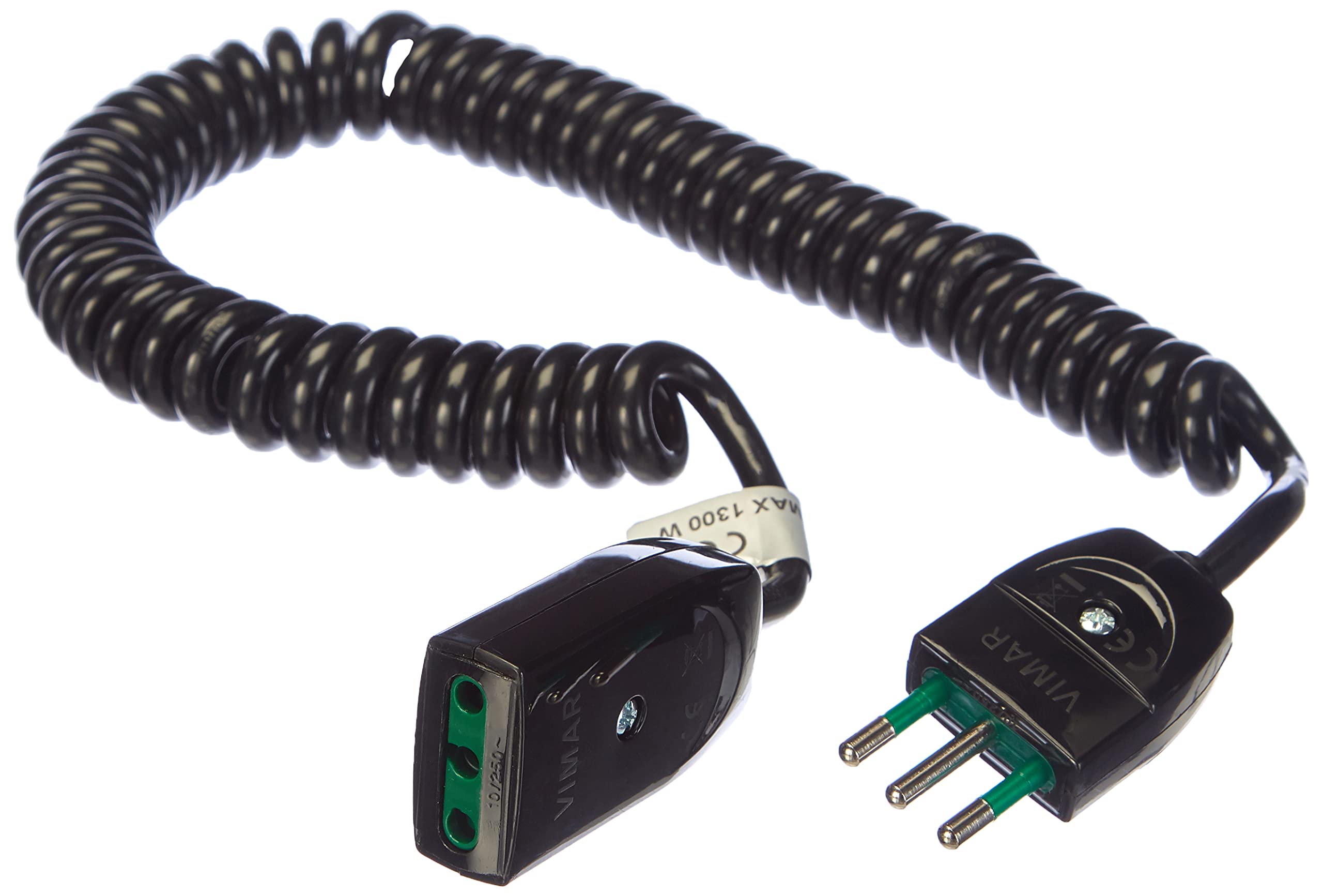 Vimar 0P32347 rallonge spirale 3m 3G0,75 noire 10A