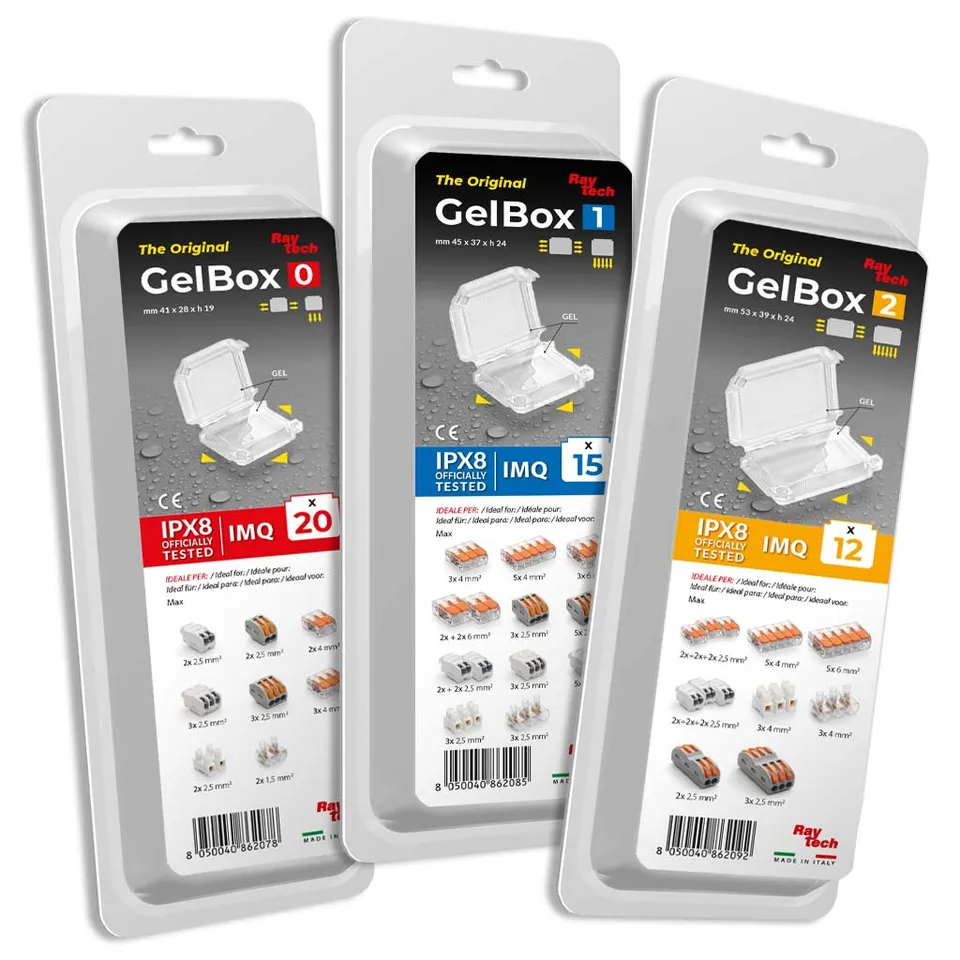 Raytech Happy GelBox boîte de jonction gel IPX8 3 entrées